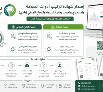 شهادة السلامة وتجديد رخص البلدية والدفاع المدني